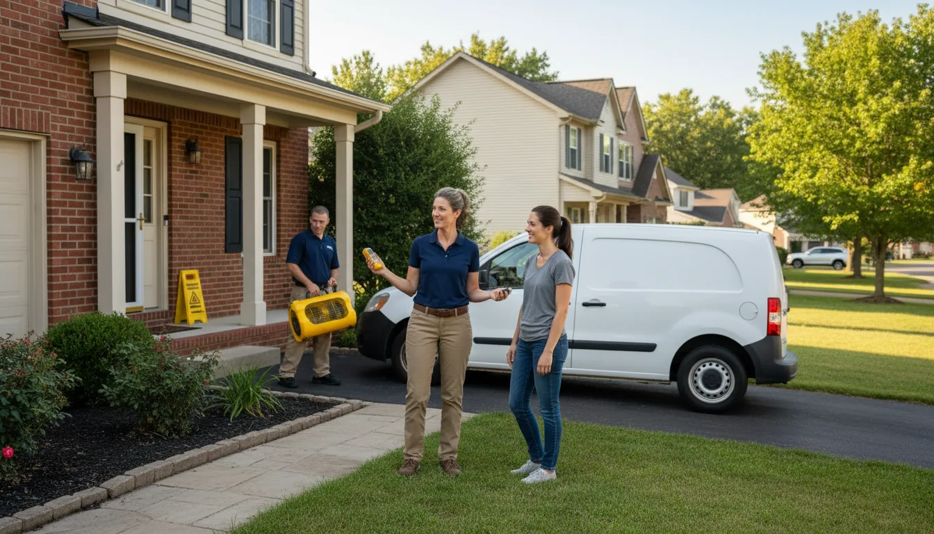Water restoration image for Dehumidification And Cleanup Services in Brookesmith, TX